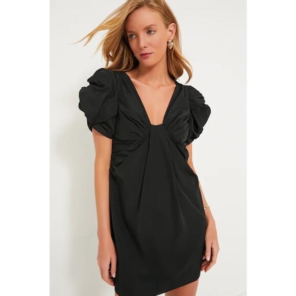 NWT Hyacinth House Tuckernuck Black Tinsley Mini Dress LBD Cocktail Flirty XXS - Picture 1 of 8